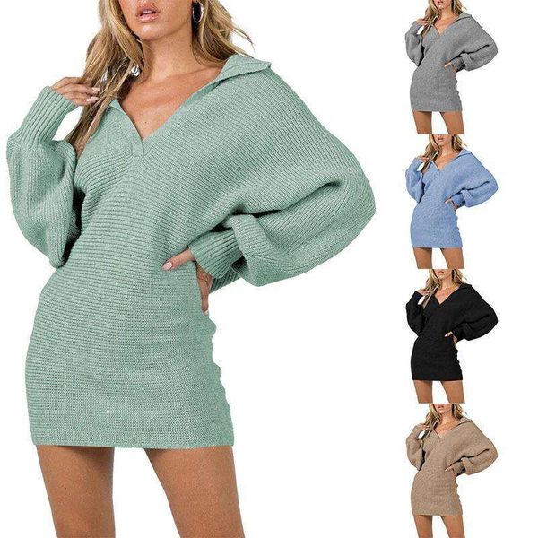 autumn casual dress extra large v neck polo rib long sleeved sweater for women, Black;gray
autumn casual dress extra large v neck polo rib long sleeved sweater for women, Black;gray