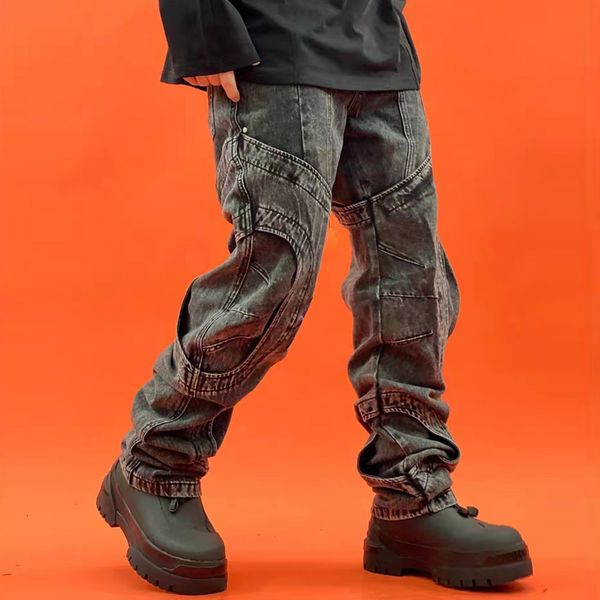 men's jeans y2k washed distressed straight men's denim trousers vintage harajuku streetwear baggy jeans cargo pants oversized casu, Blue
men's jeans y2k washed distressed straight men's denim trousers vintage harajuku streetwear baggy jeans cargo pants oversized casu, Blue