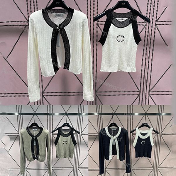 womens t shirt fashion cardigan coat knit vest two piece t shirt off shoulder thin 3 color top, White
womens t shirt fashion cardigan coat knit vest two piece t shirt off shoulder thin 3 color top, White