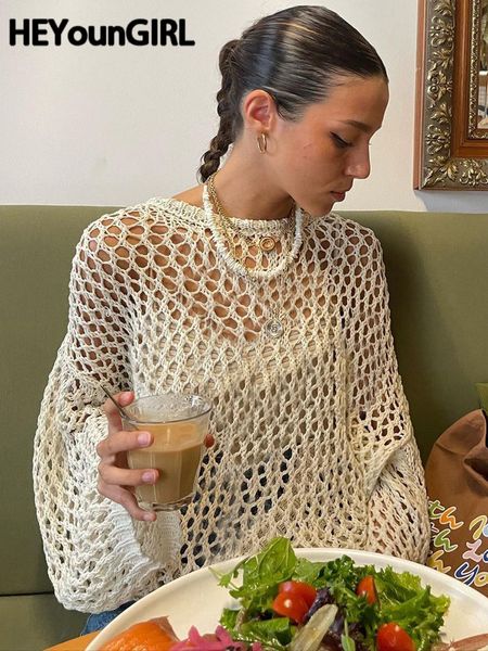 women's sweaters heyoungirl vintage casual knit sweater t-shirt long sleeve y2k hollow out smock loose pullovers tee fashion streetwea, White;black
women's sweaters heyoungirl vintage casual knit sweater t-shirt long sleeve y2k hollow out smock loose pullovers tee fashion streetwea, White;black