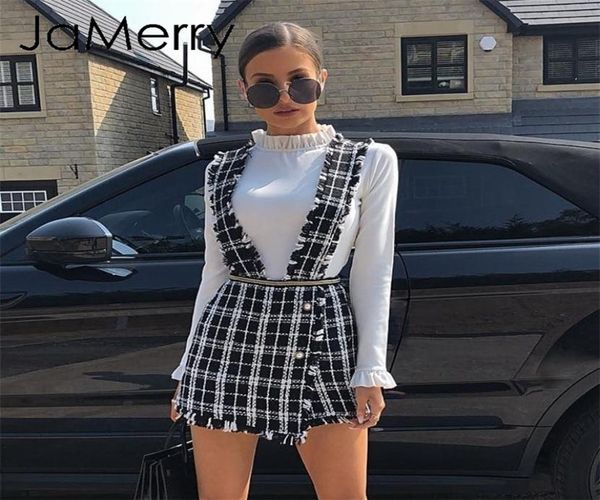 jamerry vintage tweed plaid women short vest skirt autumn winter casual highstreet party skirt spaghetti strap female mini skirt t7908813, Black
jamerry vintage tweed plaid women short vest skirt autumn winter casual highstreet party skirt spaghetti strap female mini skirt t7908813, Black