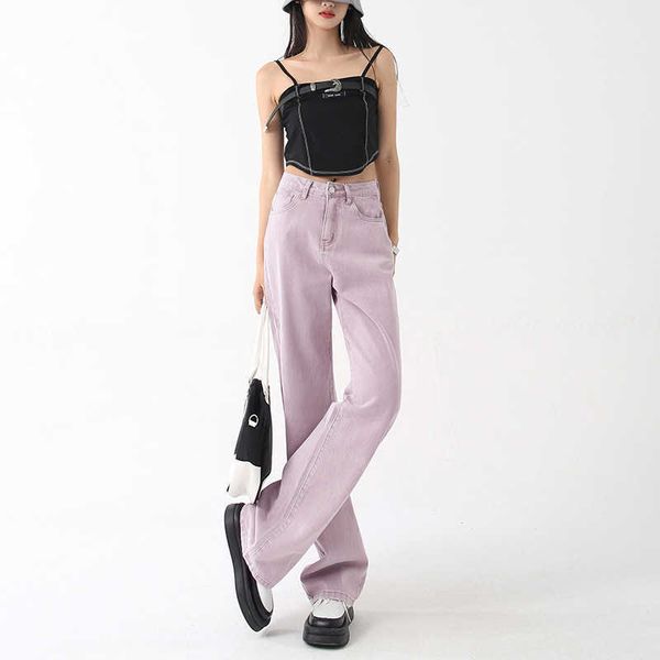 purple brand 2023 spring new straight leg pants waist loose dirty pink distressed purple slim high women's jeans for women harem fashio, Blue
purple brand 2023 spring new straight leg pants waist loose dirty pink distressed purple slim high women's jeans for women harem fashio, Blue