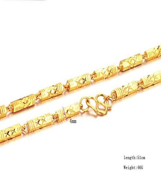 100 18k yellow gold filled square link chain necklace figaro chain9679516, Silver