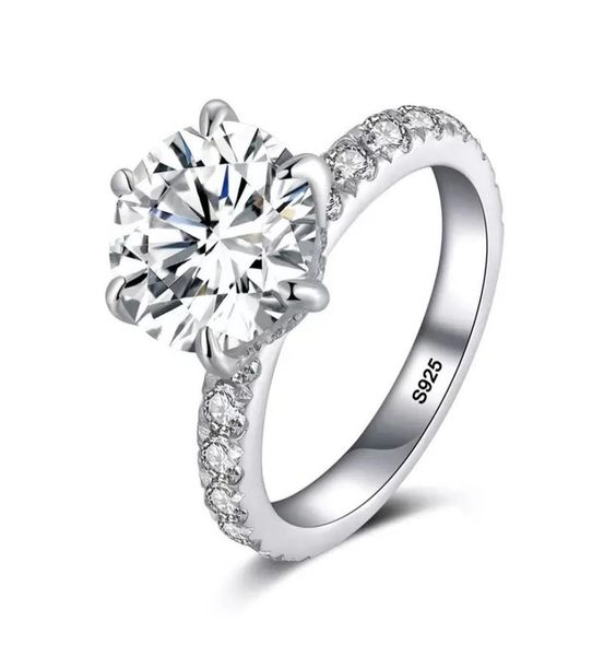 with certificate silver 925 rings for women 20ct round cut zirconia diamond solitaire ring wedding band engagement bridal joyas z8529470, Slivery;golden
with certificate silver 925 rings for women 20ct round cut zirconia diamond solitaire ring wedding band engagement bridal joyas z8529470, Slivery;golden