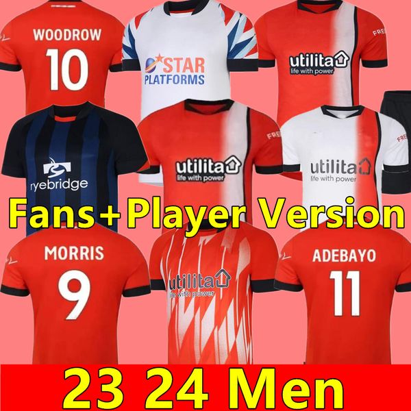 22 23 24 luton town clark campbell mens soccer jerseys burke naismith bell doughty adebayo home away 3rd short sleeve football shirts white, Black;yellow
22 23 24 luton town clark campbell mens soccer jerseys burke naismith bell doughty adebayo home away 3rd short sleeve football shirts white, Black;yellow