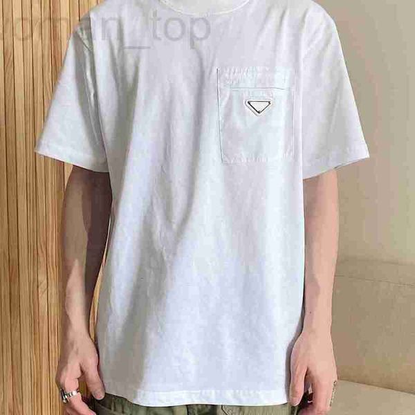 women's t-shirt designer high edition p family nameplate pocket solid color t-shirt flat replacement fashion brand cotton casual couple, White
women's t-shirt designer high edition p family nameplate pocket solid color t-shirt flat replacement fashion brand cotton casual couple, White