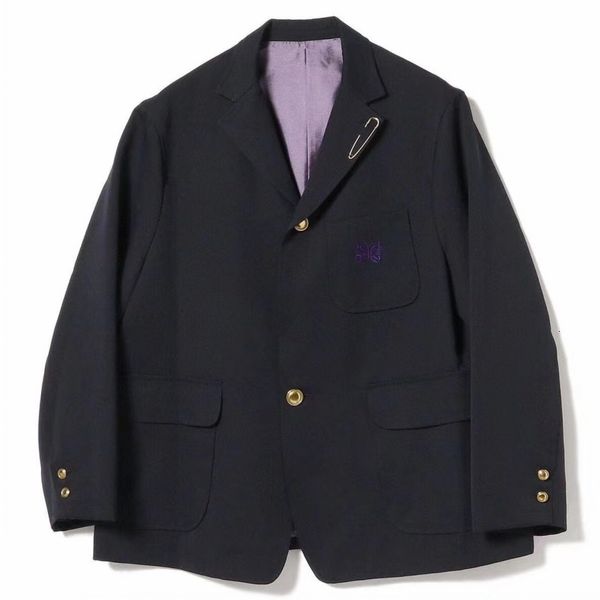 men's jackets 2023 needles lapel collar men women purple stripe butterfly embroidery awge track outerwear black coats 230803, Black;brown
men's jackets 2023 needles lapel collar men women purple stripe butterfly embroidery awge track outerwear black coats 230803, Black;brown