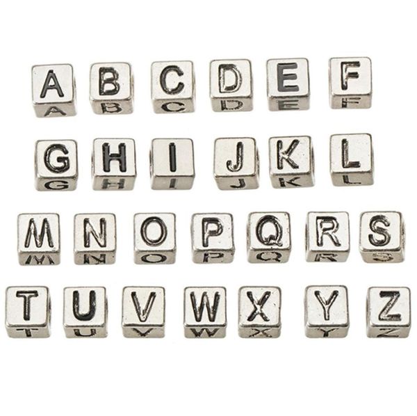 retro silver alphabet beads charms european bracelets alloy diy large hole necklaces loose letters jewelry accessories 7x7mm 260pc5491606, Black
retro silver alphabet beads charms european bracelets alloy diy large hole necklaces loose letters jewelry accessories 7x7mm 260pc5491606, Black