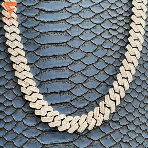 custom hip hop necklace 18mm diamond-shaped cuban chain micro-set diamond necklace fashion brand strip men's cuban chain, Silver
custom hip hop necklace 18mm diamond-shaped cuban chain micro-set diamond necklace fashion brand strip men's cuban chain, Silver
