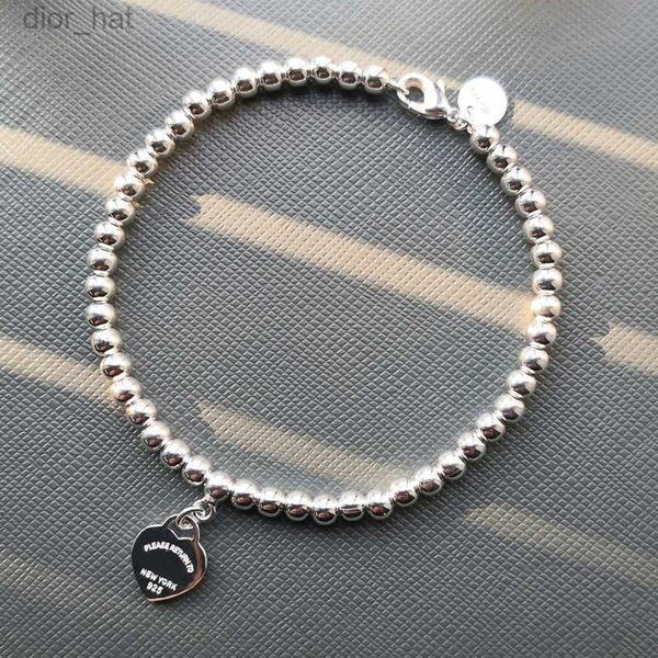 925 silver luxury heart beaded charm tag strands bracelet women fine jewelry trendy beads chain round ball bracelets for girlfriend love blu, Black
925 silver luxury heart beaded charm tag strands bracelet women fine jewelry trendy beads chain round ball bracelets for girlfriend love blu, Black
