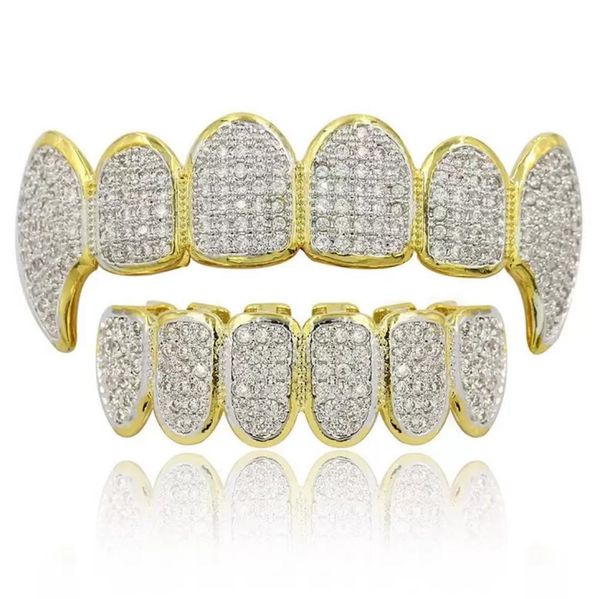 18k gold silver color hip hop rapper grillz luxury glaring zircon diamond teeth and bottom grills for men women9594670, Black
18k gold silver color hip hop rapper grillz luxury glaring zircon diamond teeth and bottom grills for men women9594670, Black
