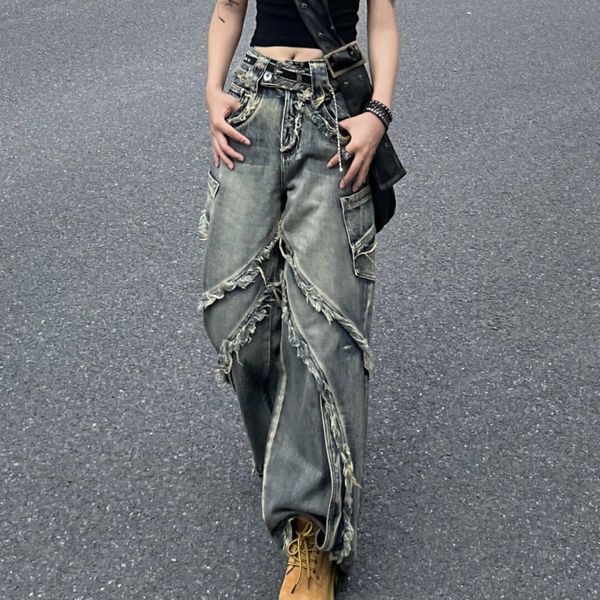 women's jeans vintage raw edge solid baggy american street hiphop trend summer high waist washed straight wide leg 230803, Blue
women's jeans vintage raw edge solid baggy american street hiphop trend summer high waist washed straight wide leg 230803, Blue