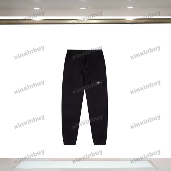 xinxinbuy men women designer pant sport metal triangle label pocket spring summer casual pants letter khaki grey black s-xl, Black;brown
xinxinbuy men women designer pant sport metal triangle label pocket spring summer casual pants letter khaki grey black s-xl, Black;brown