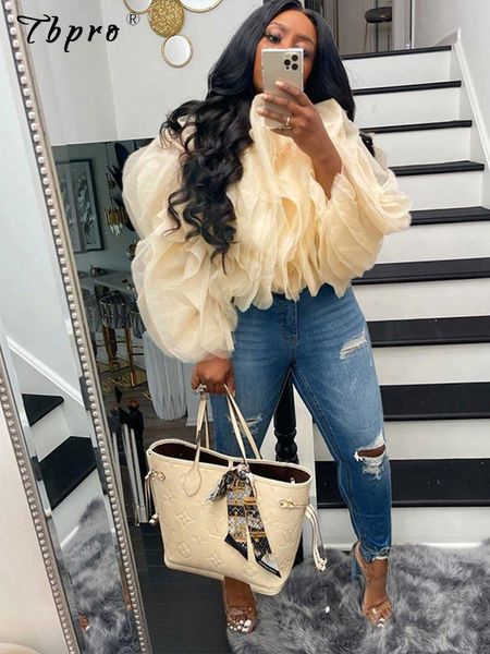 women's sweaters women elegant ruffled layered puff sleeve summer female solid petal chiffon long sleeve cropped blouse streetwear 2308, White;black
women's sweaters women elegant ruffled layered puff sleeve summer female solid petal chiffon long sleeve cropped blouse streetwear 2308, White;black
