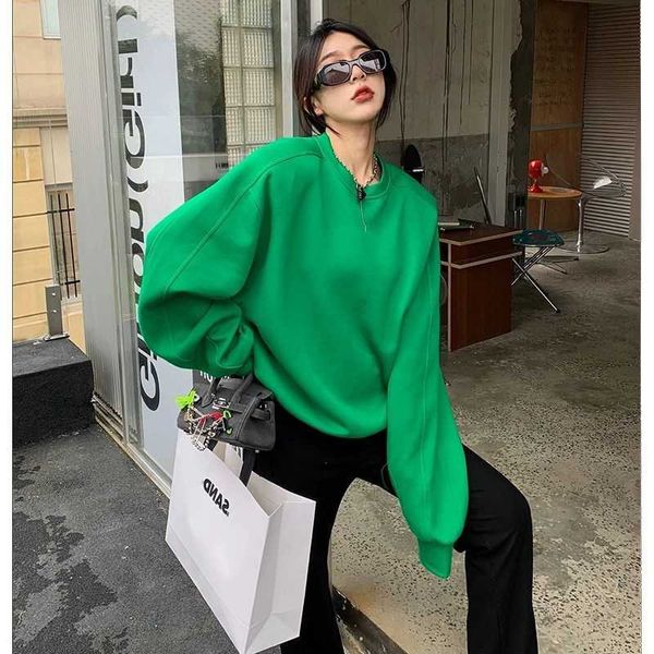 bottega bv green sweater women's oversize loose american simple round neck pullover 2023 early autumn new trend, Black
bottega bv green sweater women's oversize loose american simple round neck pullover 2023 early autumn new trend, Black