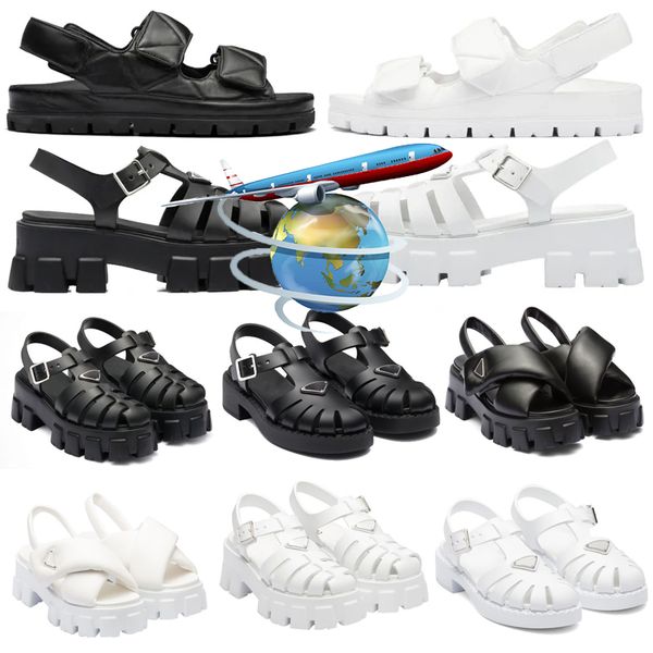 2023 designer lady leather sandals rubber sandal womens fisherman platform slides triangle metal logo slippers retro beach loafers round toe, Black
2023 designer lady leather sandals rubber sandal womens fisherman platform slides triangle metal logo slippers retro beach loafers round toe, Black