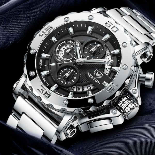 luxury 2023 fashion watches men's wholesale heavy luminous waterproof men's watches high-end fashion quartz watches, Slivery;black
luxury 2023 fashion watches men's wholesale heavy luminous waterproof men's watches high-end fashion quartz watches, Slivery;black