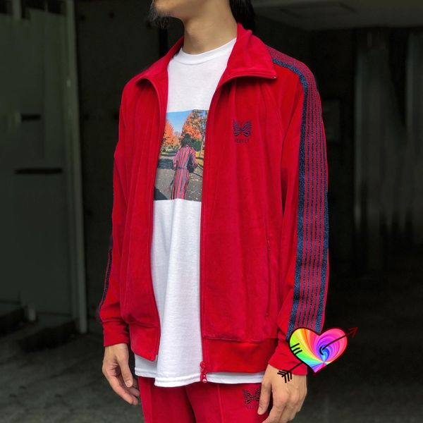 men's jackets red velvet needles jacket men women awge butterfly embroidered high street sports coats outerwear 230803, Black;brown
men's jackets red velvet needles jacket men women awge butterfly embroidered high street sports coats outerwear 230803, Black;brown