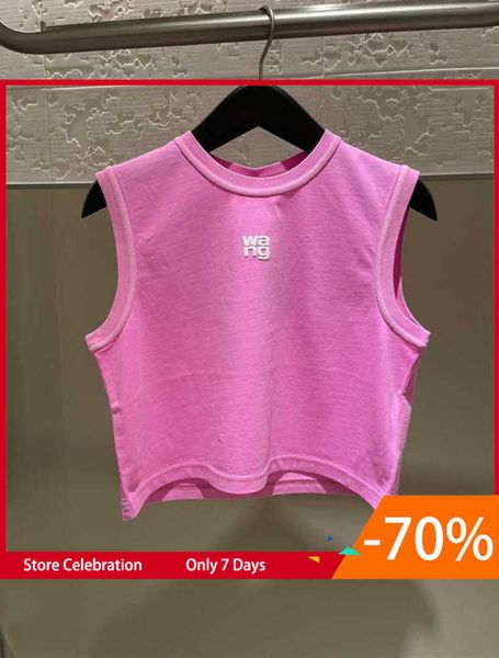 aw king 2023 spring new college style designer wang open umbilical sleeveless tank with slim fit pullover t-shirt women's motion design, White
aw king 2023 spring new college style designer wang open umbilical sleeveless tank with slim fit pullover t-shirt women's motion design, White