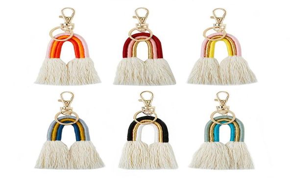 weaving rainbow keychains for women boho handmade key holder keyring macrame bag charm car hanging jewelry gifts2424503, Slivery;golden
weaving rainbow keychains for women boho handmade key holder keyring macrame bag charm car hanging jewelry gifts2424503, Slivery;golden