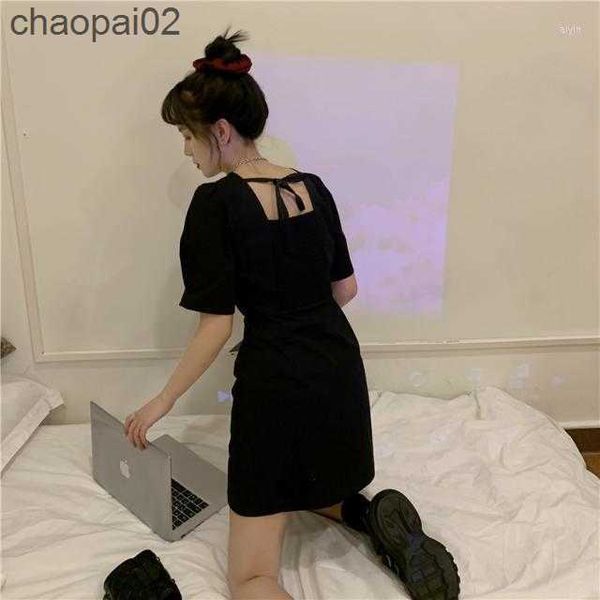 casual dresses women 2022 summer women's sweet cool girl square collar dress puff sleeve short skirt vestido de mujer femme robe, White;black
casual dresses women 2022 summer women's sweet cool girl square collar dress puff sleeve short skirt vestido de mujer femme robe, White;black