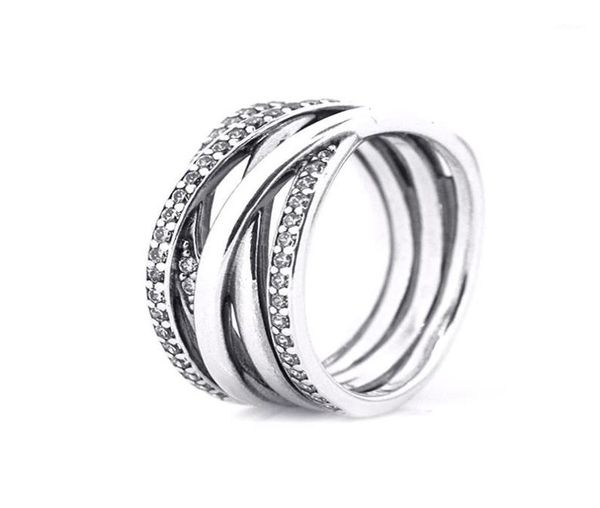 big bridal sets ring authentic 925 sterling silver clear cz entwined rings for women jewelry r02818147701, Golden;silver
big bridal sets ring authentic 925 sterling silver clear cz entwined rings for women jewelry r02818147701, Golden;silver