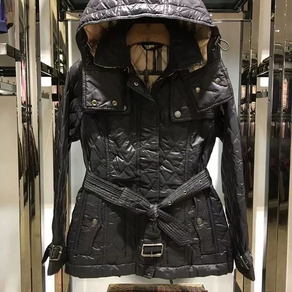 designer winter jacket womens padded jacket hooded and belted slim down cotton jackets windproof warm parka burbrery women cold coat size m-, Black
designer winter jacket womens padded jacket hooded and belted slim down cotton jackets windproof warm parka burbrery women cold coat size m-, Black