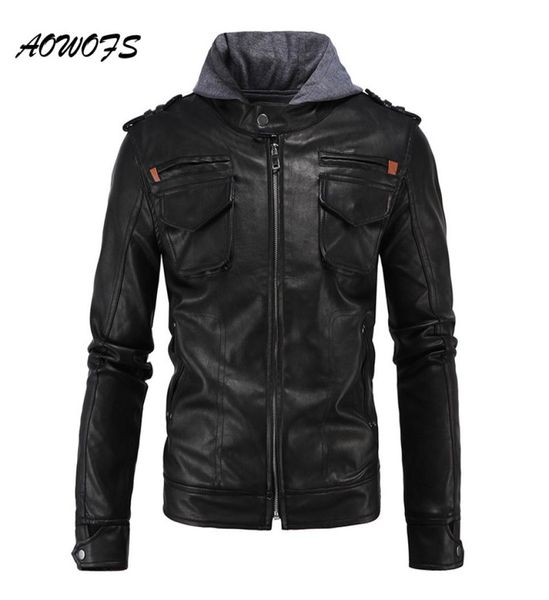 whole aowofs hooded leather jackets men safari coats black moto leather jackets with hood hip hop fashion male leather jacket3027660
whole aowofs hooded leather jackets men safari coats black moto leather jackets with hood hip hop fashion male leather jacket3027660