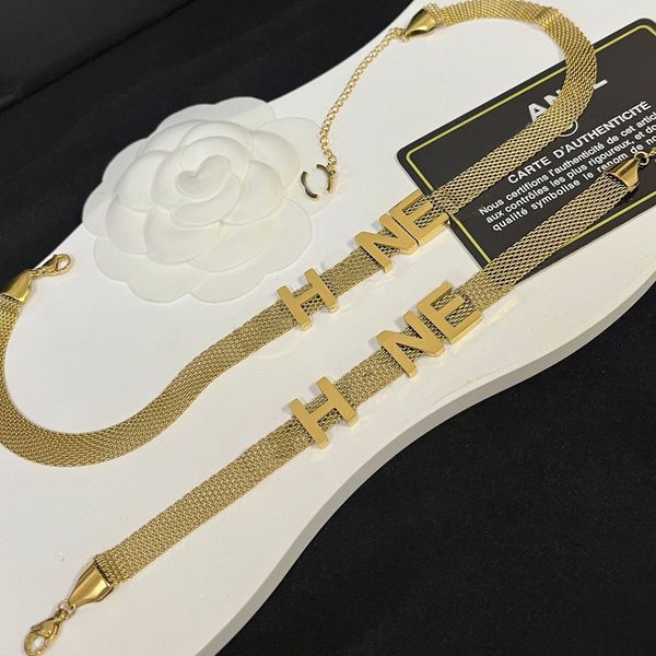 jewelry sets bracelet bangle necklaces luxury brand c designer letter 18k gold plated waistband stainless steel choker pendant necklace chai, Silver
jewelry sets bracelet bangle necklaces luxury brand c designer letter 18k gold plated waistband stainless steel choker pendant necklace chai, Silver