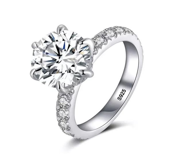 with certificate silver 925 rings for women 20ct round cut zirconia diamond solitaire ring wedding band engagement bridal joyas z2889626, Slivery;golden
with certificate silver 925 rings for women 20ct round cut zirconia diamond solitaire ring wedding band engagement bridal joyas z2889626, Slivery;golden