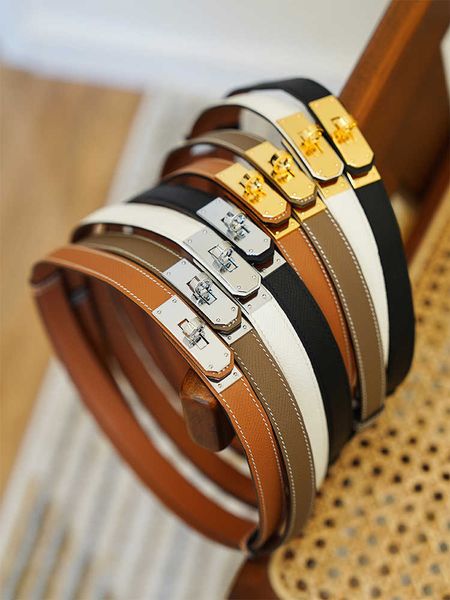 women belt versatile kelly epsom/swift calf leather women's adjustable perforated kelly belt, Black;green
women belt versatile kelly epsom/swift calf leather women's adjustable perforated kelly belt, Black;green