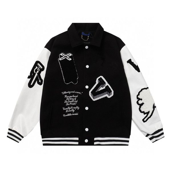 2023 mens designer leather baseball jacket fashion varsity bomber jackets sports windbreaker casual zipper coats man outerwear coat size m-3, Black;brown
2023 mens designer leather baseball jacket fashion varsity bomber jackets sports windbreaker casual zipper coats man outerwear coat size m-3, Black;brown