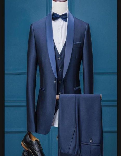 one button navy blue groom tuxedos shawl lapel groomsmen man mens wedding prom party suits jacketpantsvest30498753083520, Black;gray
one button navy blue groom tuxedos shawl lapel groomsmen man mens wedding prom party suits jacketpantsvest30498753083520, Black;gray