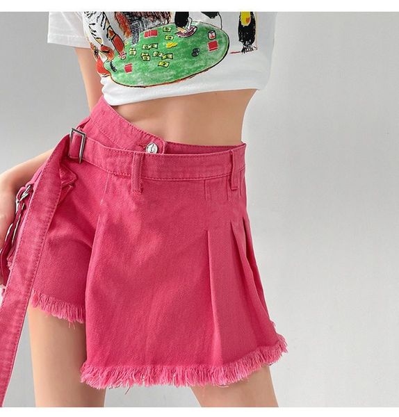 women's shorts korean style pink women irregular fake two jeans skirts denim short bottoms feminino s-xxl 230802, White;black
women's shorts korean style pink women irregular fake two jeans skirts denim short bottoms feminino s-xxl 230802, White;black