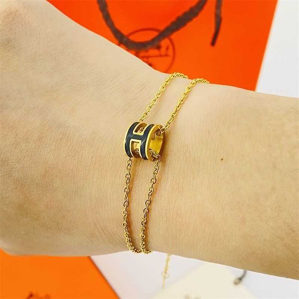 pop h bracelet bangle jewelry high beauty bracelet enamel titanium steel colorless couple chinoiserie light luxury popular design ins, Black
pop h bracelet bangle jewelry high beauty bracelet enamel titanium steel colorless couple chinoiserie light luxury popular design ins, Black