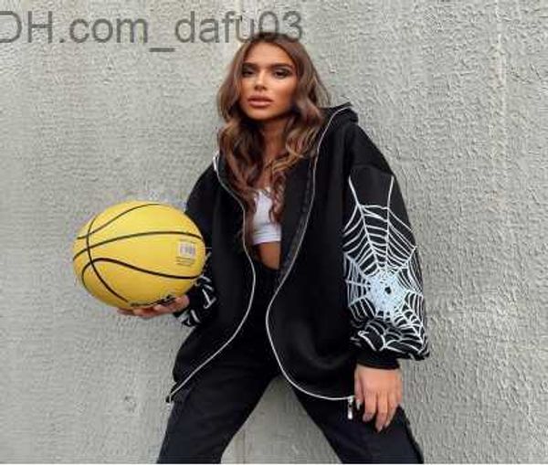 men's hoodies sweatshirts zipper spider print hoodie women's y2k autumn and winter european and american street gothic sports long, Black
men's hoodies sweatshirts zipper spider print hoodie women's y2k autumn and winter european and american street gothic sports long, Black