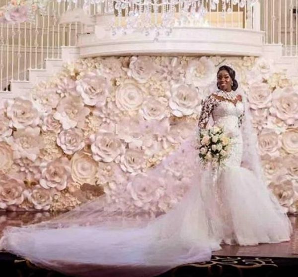 mermaid wed dress for bride elegant beaded lace wedding dresses mermaid bridal gowns with detachable train long sleeve applique ivory over s, White
mermaid wed dress for bride elegant beaded lace wedding dresses mermaid bridal gowns with detachable train long sleeve applique ivory over s, White