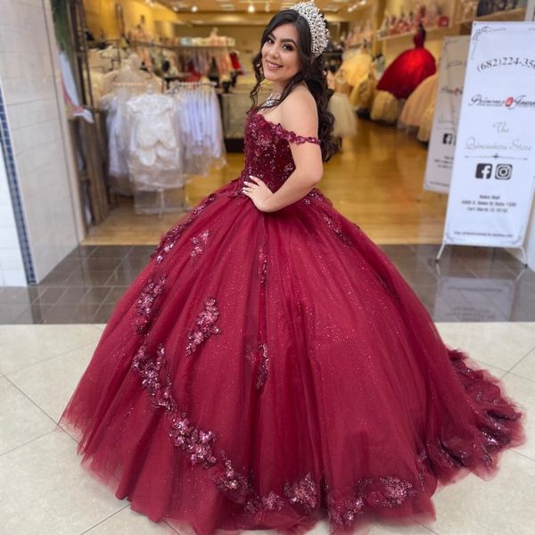 red princess sweetheart quinceanera dresses ball gown off the shoulder 3d flowers beaded lace tulle prom dress puffy sweet 15 16 gown, Blue;red
red princess sweetheart quinceanera dresses ball gown off the shoulder 3d flowers beaded lace tulle prom dress puffy sweet 15 16 gown, Blue;red