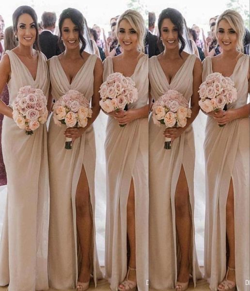 deep v neck country african bridesmaid dresses chiffon beach split long wedding guest dress plus size formal maid of hon9609498, White;pink
deep v neck country african bridesmaid dresses chiffon beach split long wedding guest dress plus size formal maid of hon9609498, White;pink