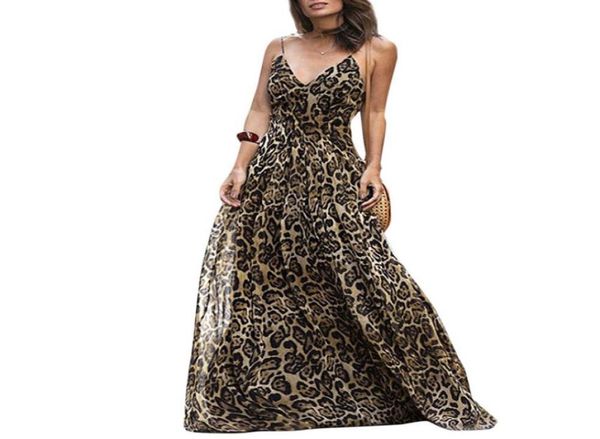 women leopard print long dress v neck spaghetti shoulder straps summer beach dresses 2019 sleeveless casual maxi dress vestidos j15589951, Black;pink
women leopard print long dress v neck spaghetti shoulder straps summer beach dresses 2019 sleeveless casual maxi dress vestidos j15589951, Black;pink