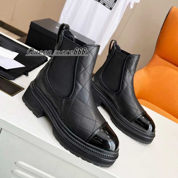 new lattice leather ankle chelsea boots platform slip-on round flat booties chunky half boot luxury designer high shoes for women thick heel, Black
new lattice leather ankle chelsea boots platform slip-on round flat booties chunky half boot luxury designer high shoes for women thick heel, Black