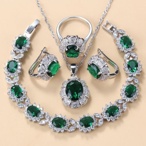 wedding jewelry sets 925 mark bridal necklace and earrings for women fashion dress costume green zircon charm bracelet ring 230803, Slivery;golden
wedding jewelry sets 925 mark bridal necklace and earrings for women fashion dress costume green zircon charm bracelet ring 230803, Slivery;golden