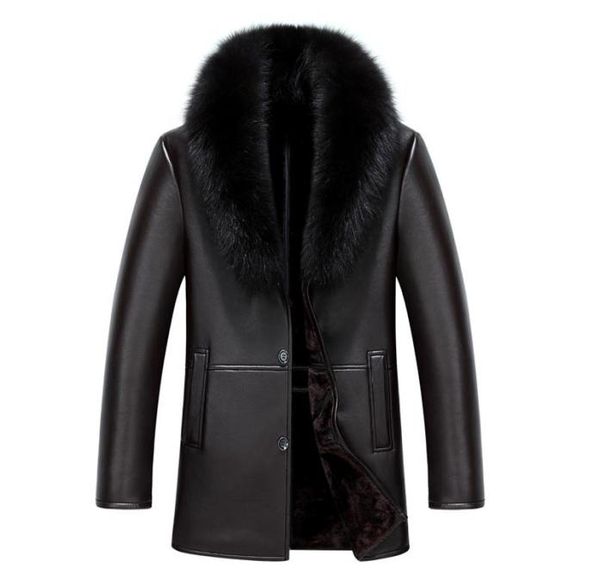 2020 new arrival men leather coat faux sheepskin coat overcoat winter leather fur lined men jacket fur collar4829148, Black
2020 new arrival men leather coat faux sheepskin coat overcoat winter leather fur lined men jacket fur collar4829148, Black