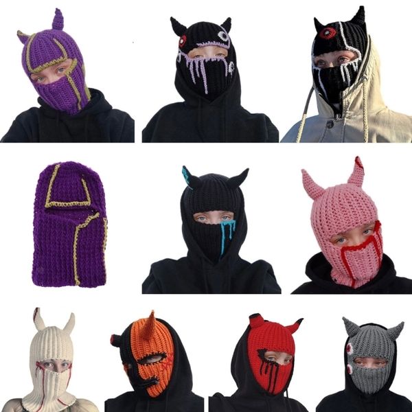 wide brim hats bucket halloween balaclava devil horn little hat funny hooded beanie 230803, Blue;gray
wide brim hats bucket halloween balaclava devil horn little hat funny hooded beanie 230803, Blue;gray