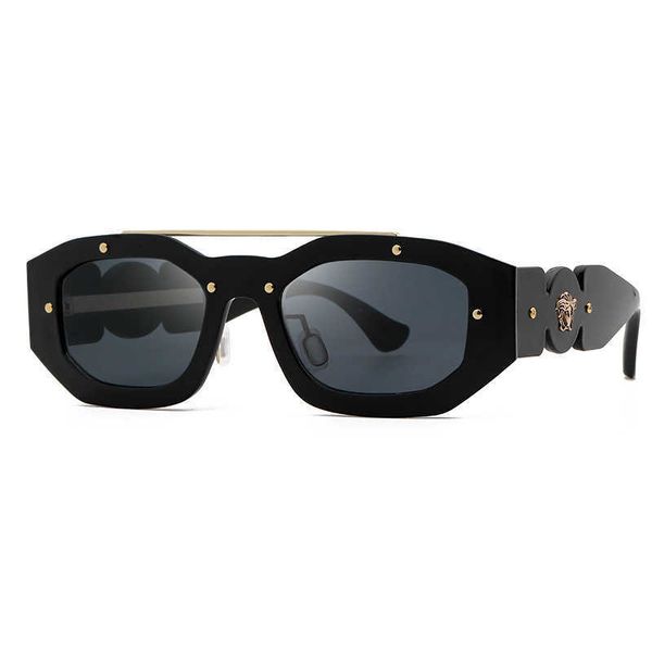 2023 new square double beam rivet men's and women's fashion sunglasses, White;black
2023 new square double beam rivet men's and women's fashion sunglasses, White;black