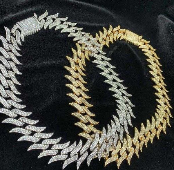 spiked cuban necklace iced out jewelry 925 silver 30mm hiphop moissanite diamond cuban necklace chain
spiked cuban necklace iced out jewelry 925 silver 30mm hiphop moissanite diamond cuban necklace chain