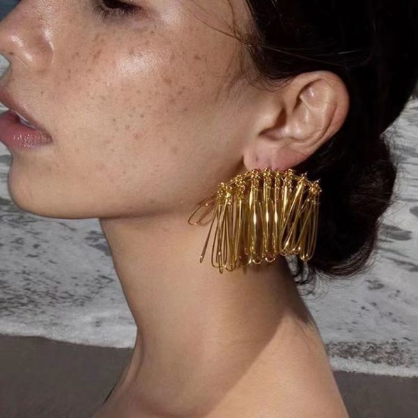 stud exaggerated temperament woman u shaped pin tassel earrings 230802, Golden;silver
stud exaggerated temperament woman u shaped pin tassel earrings 230802, Golden;silver