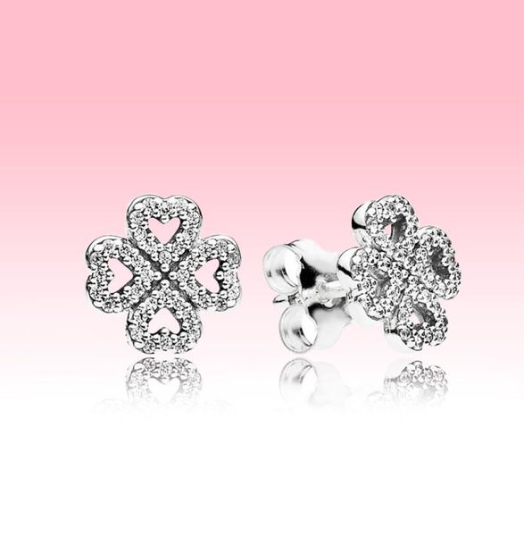 lucky clover stud earring 925 sterling silver women wedding jewelry with original box for cz diamond earrings set5774092, Golden;silver
lucky clover stud earring 925 sterling silver women wedding jewelry with original box for cz diamond earrings set5774092, Golden;silver