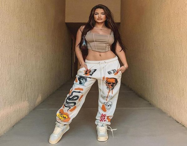 women039s pants capris women fall sweat pant harajuku cartoon printed trousers jogger 2022 drawstring cargo streetwear casual6534178, Black;white
women039s pants capris women fall sweat pant harajuku cartoon printed trousers jogger 2022 drawstring cargo streetwear casual6534178, Black;white