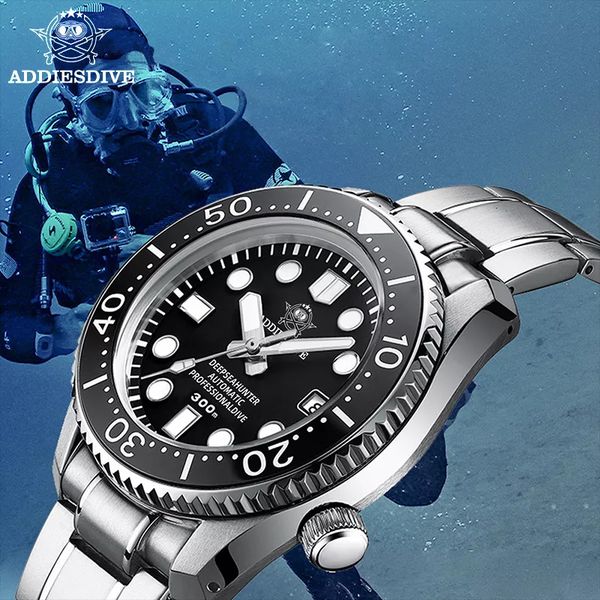 wristwatches addiesdive automatic watch 300m diver stainless steel strap bgw9 super luminous ceramic bezel men sapphire crystal watches 2308, Slivery;brown
wristwatches addiesdive automatic watch 300m diver stainless steel strap bgw9 super luminous ceramic bezel men sapphire crystal watches 2308, Slivery;brown